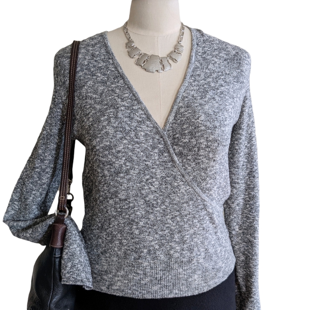 Madewell Faux Wrap Sweater Size Small